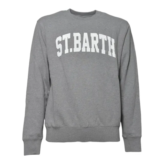 Saint Barth SOH0004 felpa uomo grigia girocollo