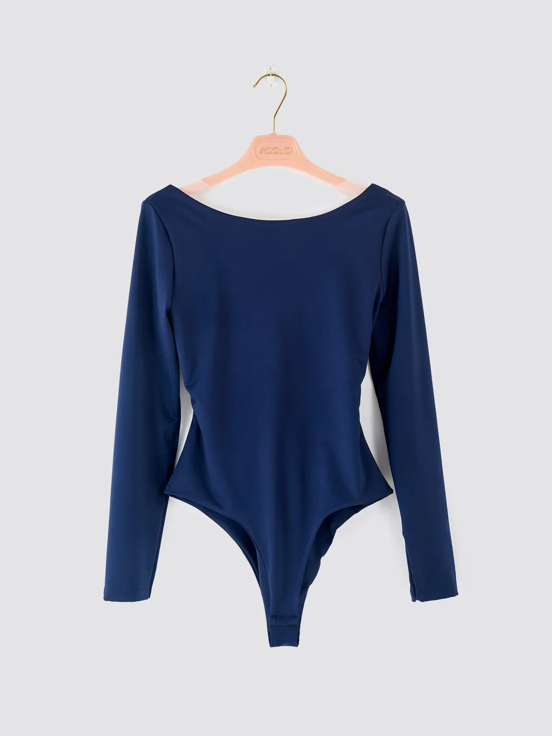 Vicolo Body con Fiocco sul Retro lycra blu