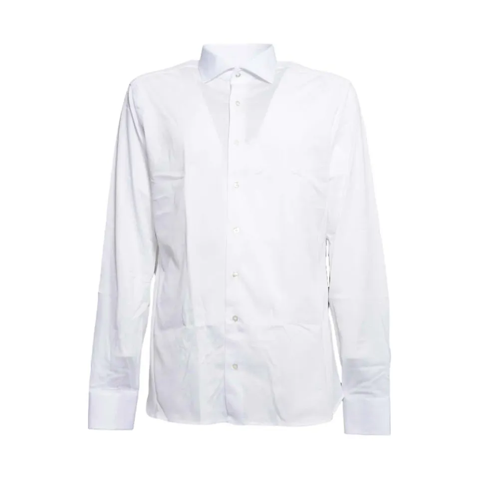 Boriello Collo Piquet camicia bianca donna cotone