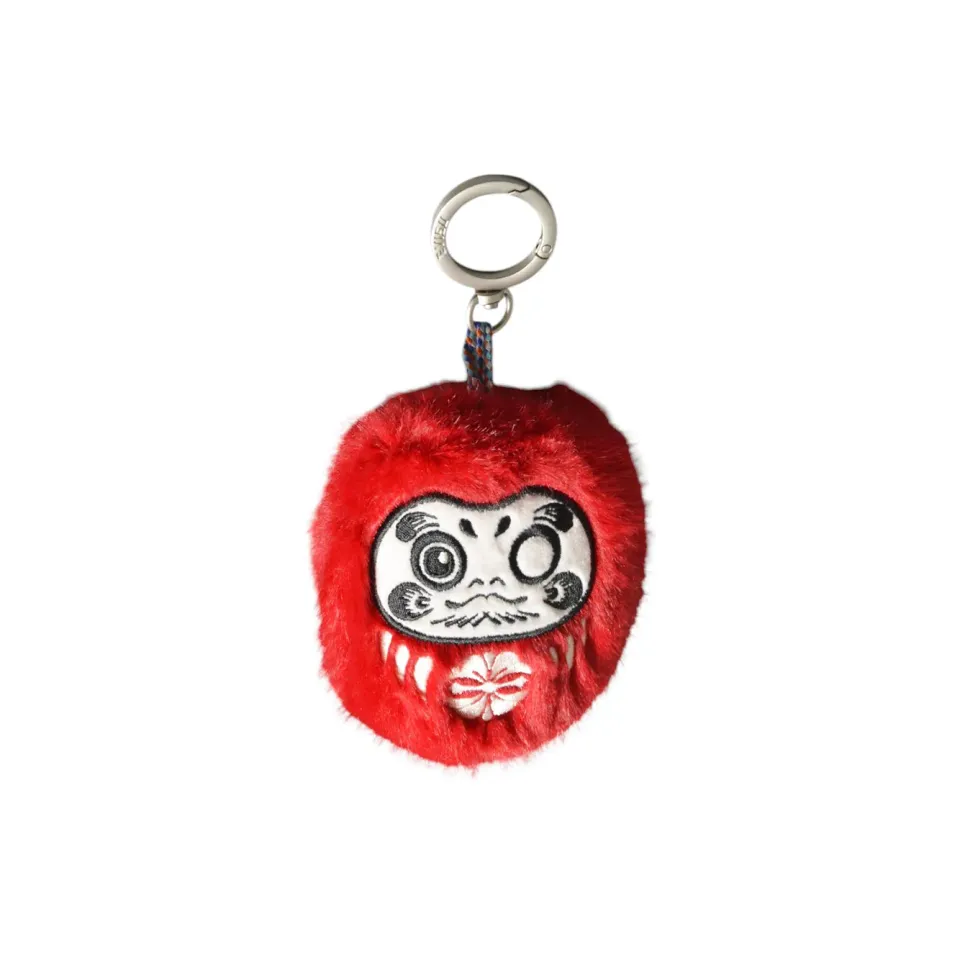 Evisu 2EAHTU5TY4040 portachiavi peluche rosso