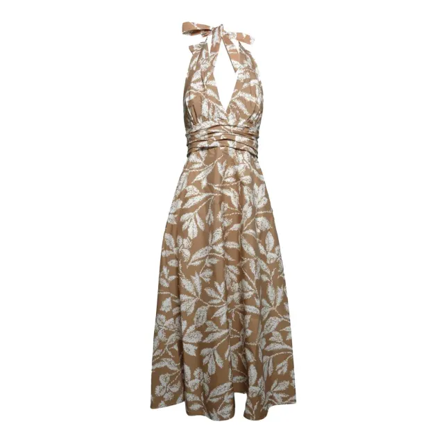 Max Mara Bella 2611221042600 abito cotone marrone