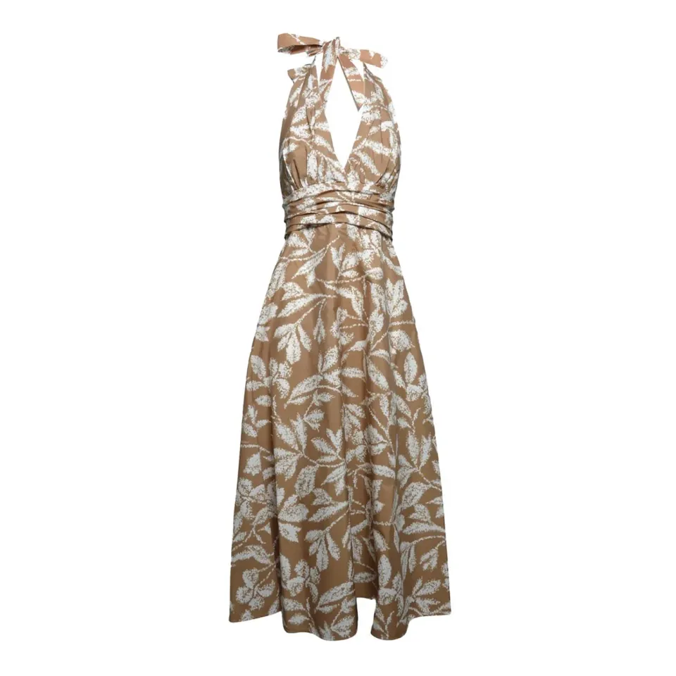 Max Mara Bella 2611221042600 abito cotone marrone
