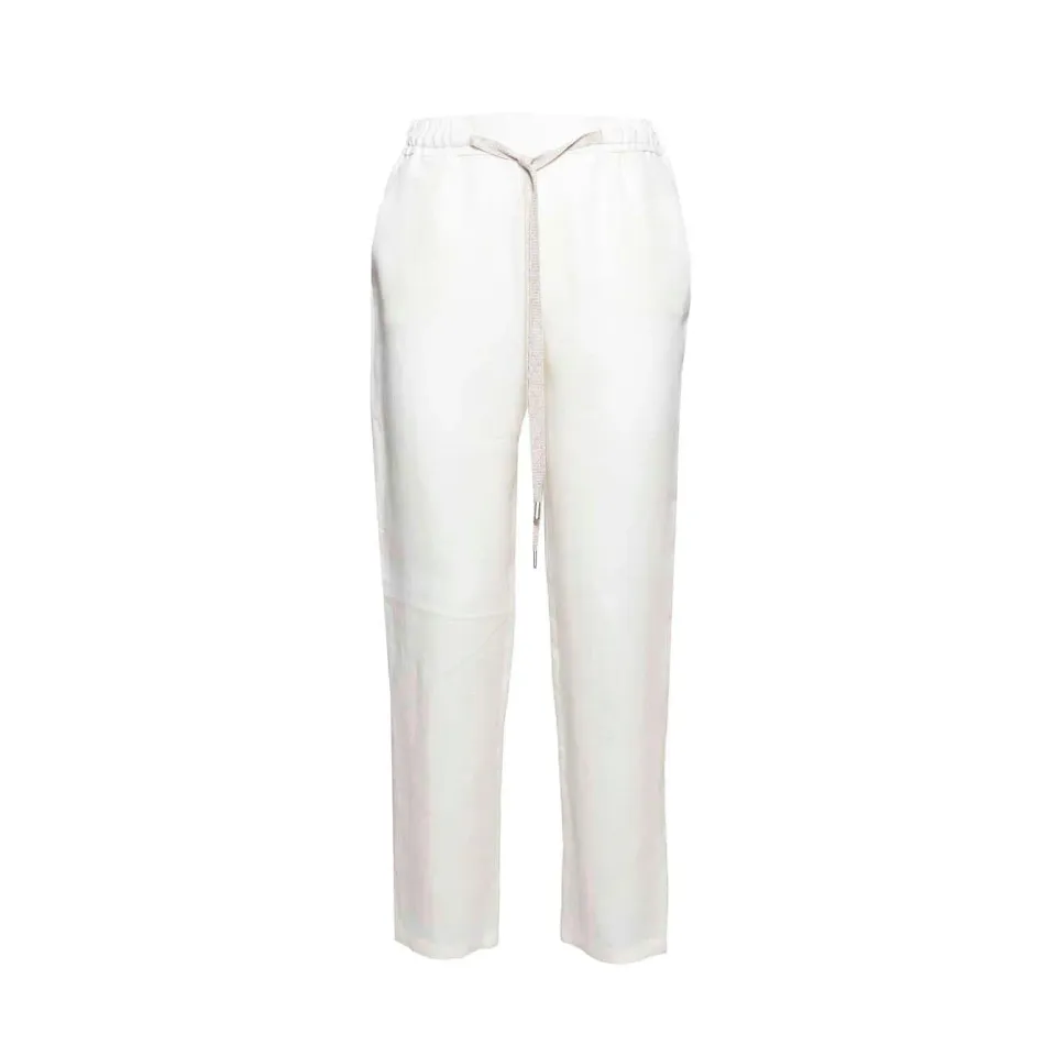 Barba Joke 81250005042105U pantalone lino bianco taglia 40
