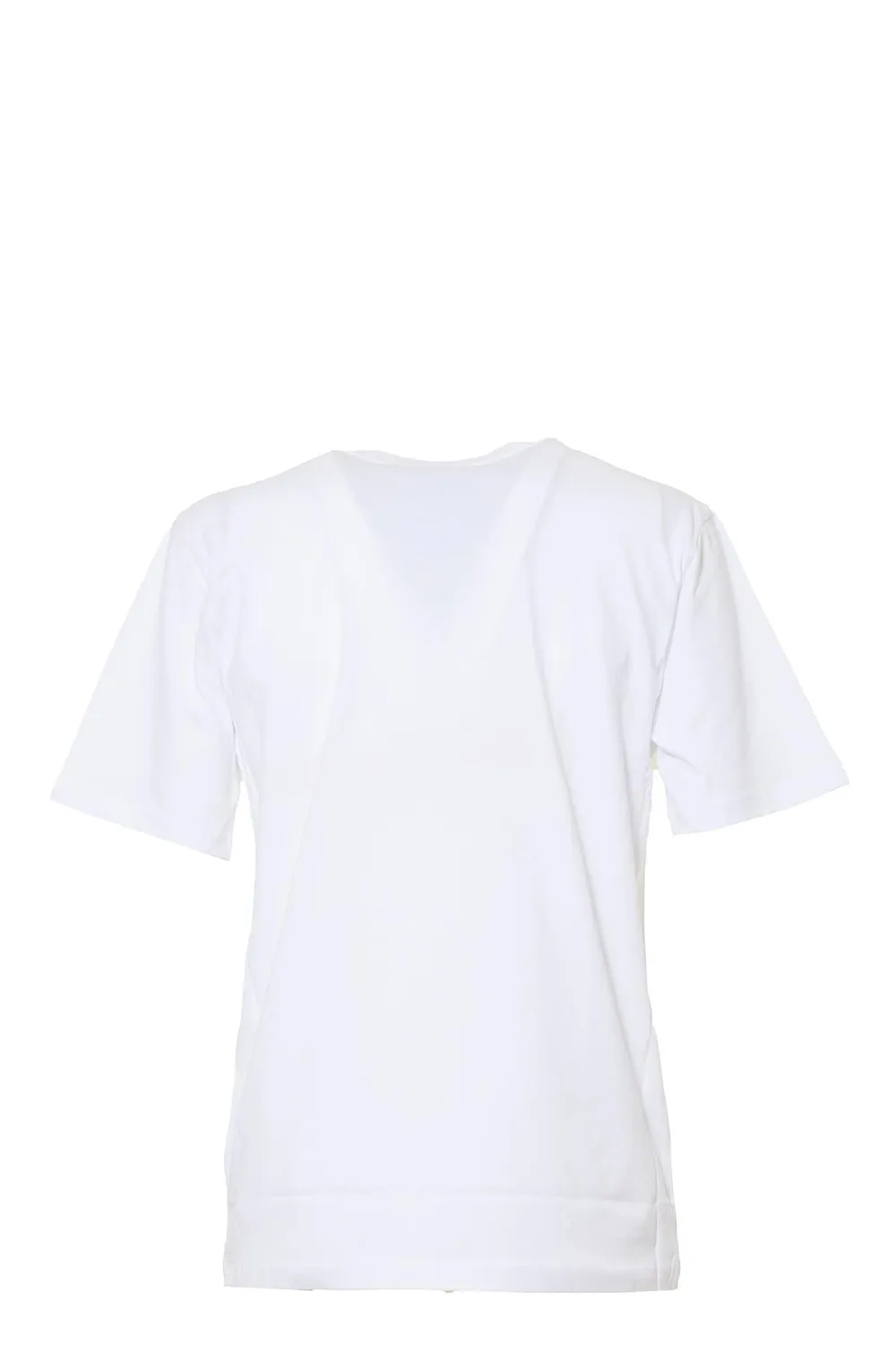 Moschino A07215241 t-shirt bianca 48 logo nero