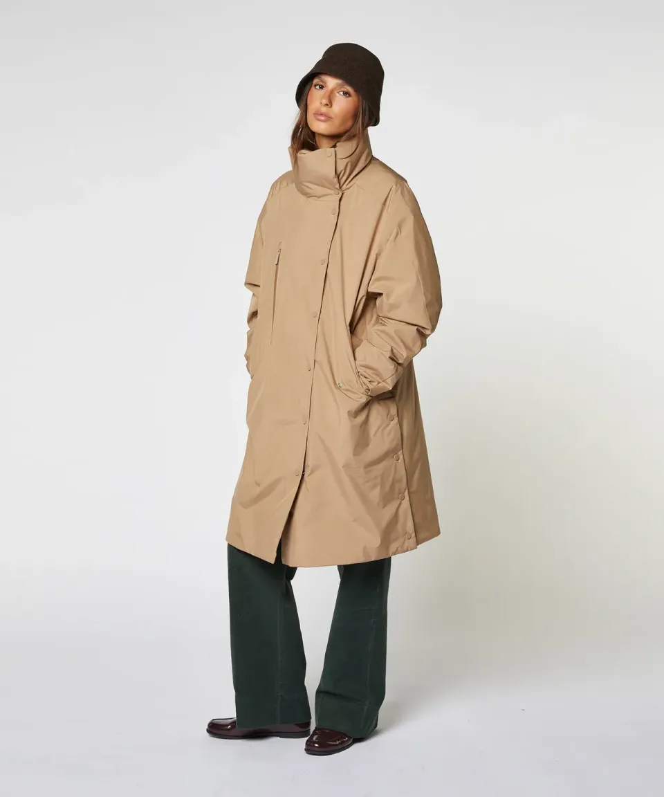 Rodier trench impermeabile imbottito beige kv