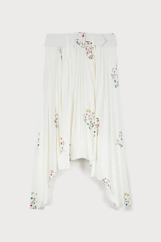 PORTS 1961 PS25 Floral Elegance gonna bianco fiori