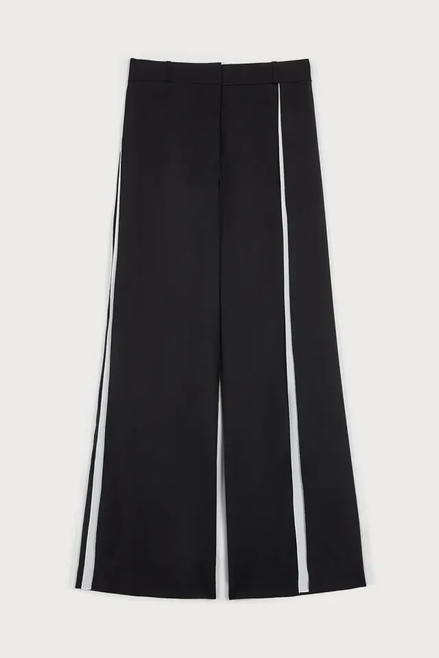 Ports 1961 SS25 pantaloni sartoriali neri lana