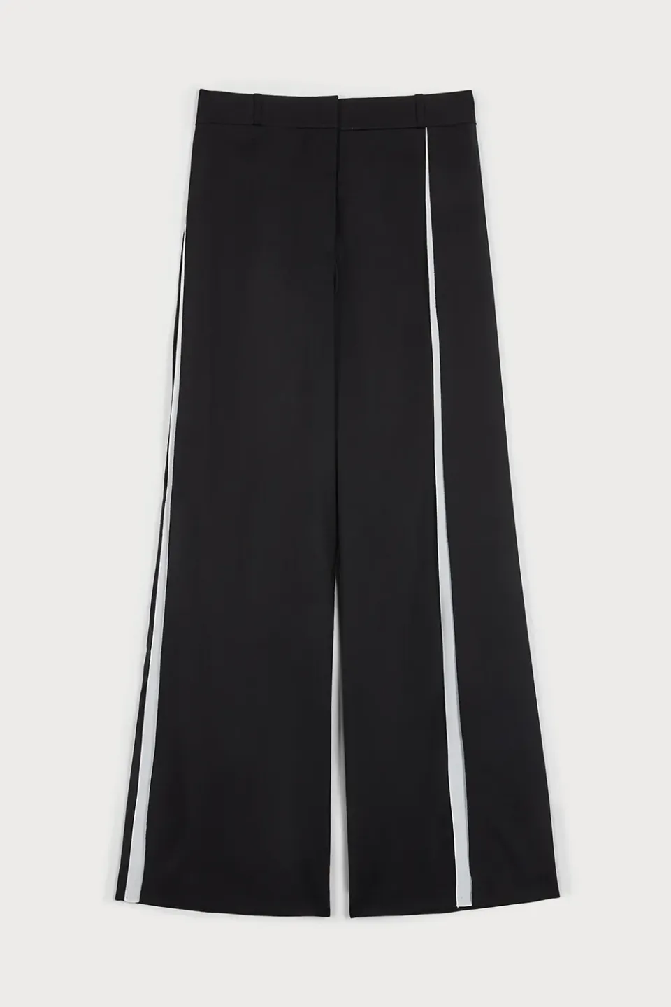 Ports 1961 SS25 pantaloni sartoriali neri lana
