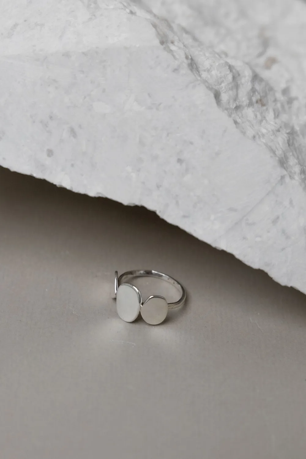 Jyoti Patthar anello argento placche ottone