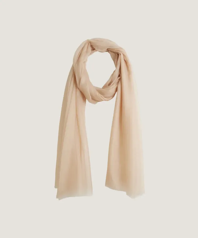 Rodier sciarpa cashmere pregiato beige