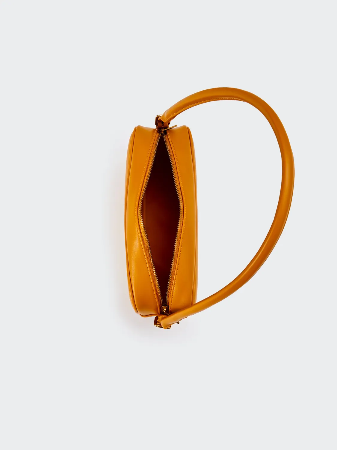 Vicolo Borsa Trunk bauletto senape tracolla ecopelle