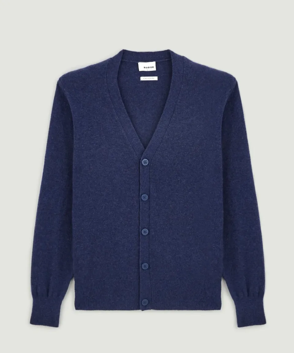 Rodier Cardigan Cashmere 2 Capi cardigan blu denim
