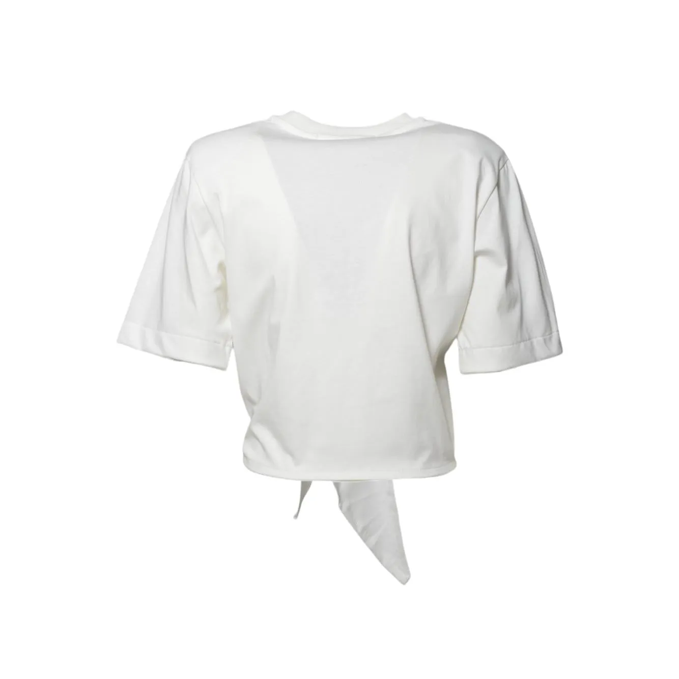 Nine Minutes Gia 25SSNTP0017 t-shirt bianca cropped