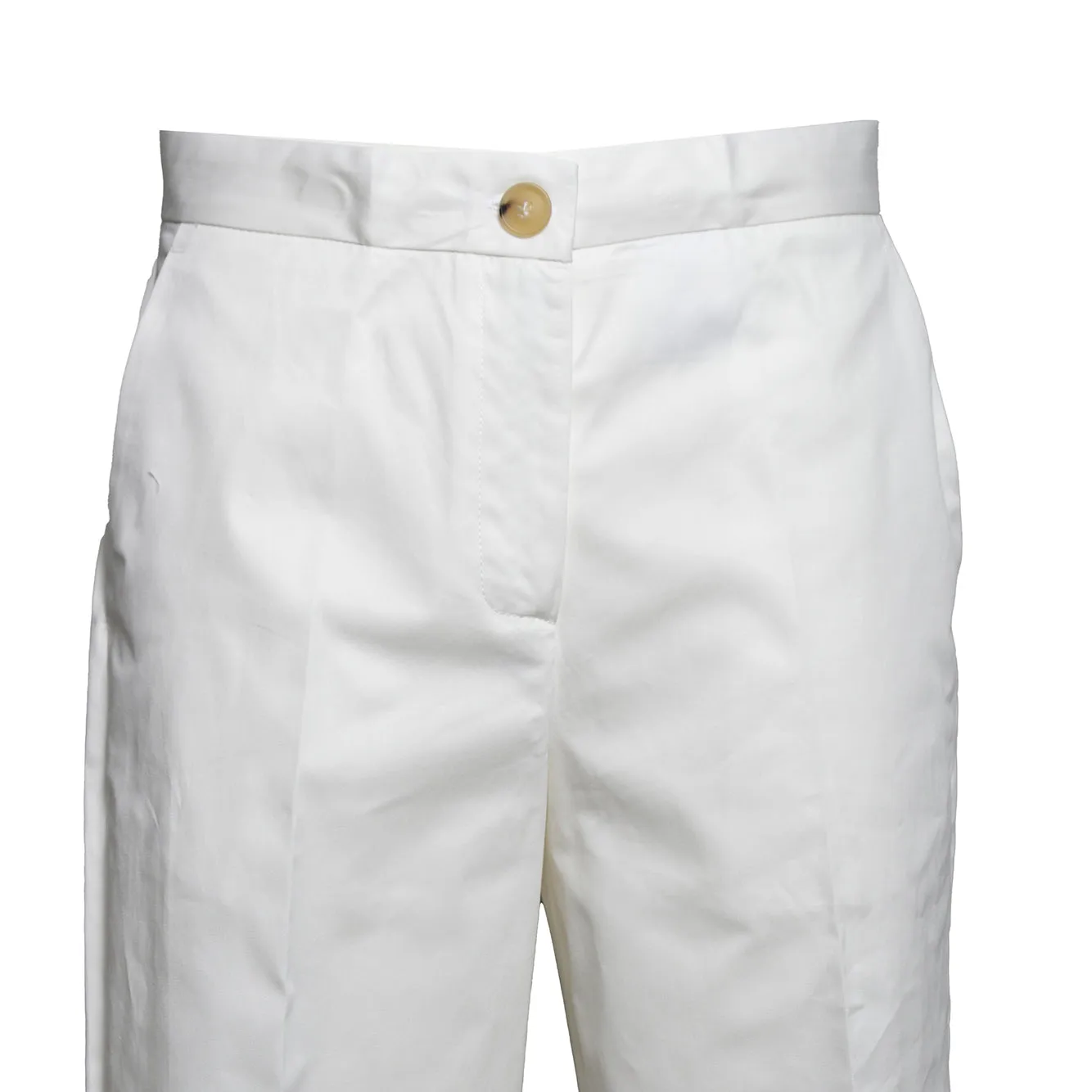 Solotre M1AB0223A02 pantalone donna panna cotone