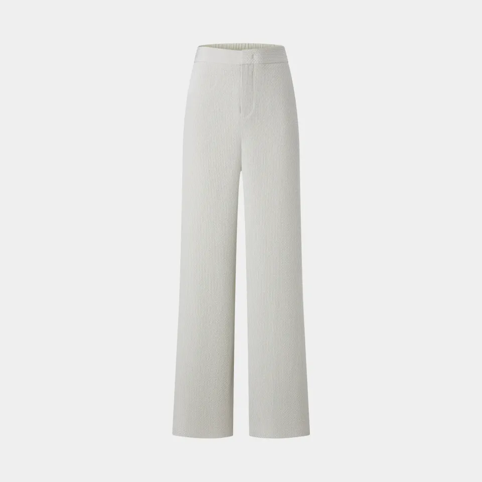 Ports Comfort pantaloni gamba larga tofu