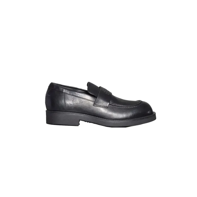 MM6 Maison Margiela SH1WR0006P7431T8013 mocassini uomo nero pelle