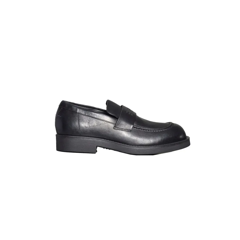 MM6 Maison Margiela SH1WR0006P7431T8013 mocassini uomo nero pelle