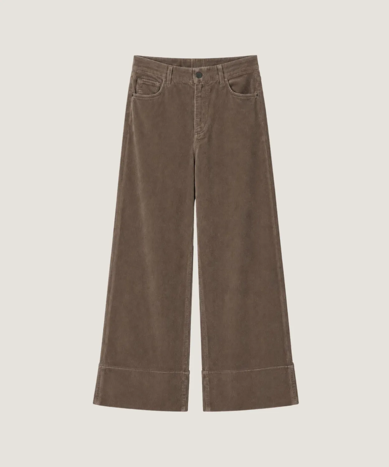 Rodier Pantaloni larghi velluto talpa a coste