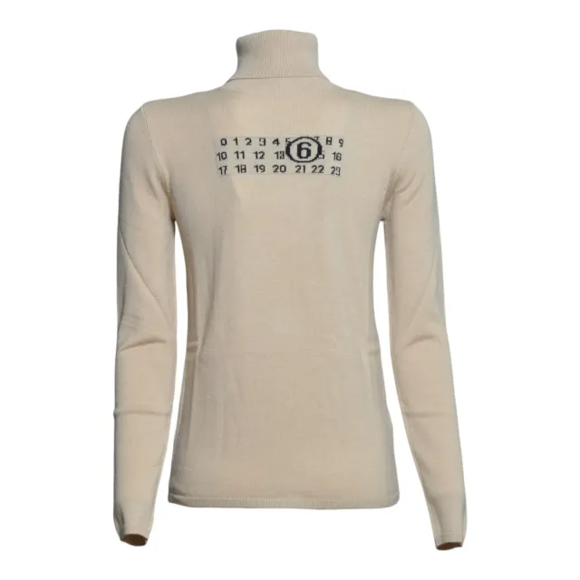 MM6 Maison Margiela Junior M61064MM06Q cardigan beige lana