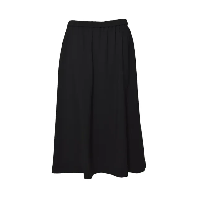 Aspesi 2256P001 gonna midi nera crepe matita