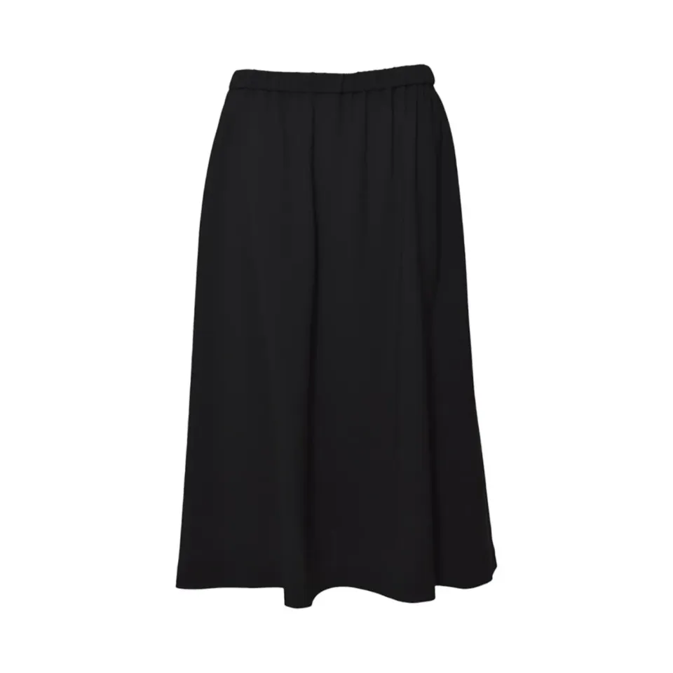 Aspesi 2256P001 gonna midi nera crepe matita