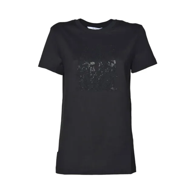 Max Mara 2511941042600 t-shirt donna nera cotone