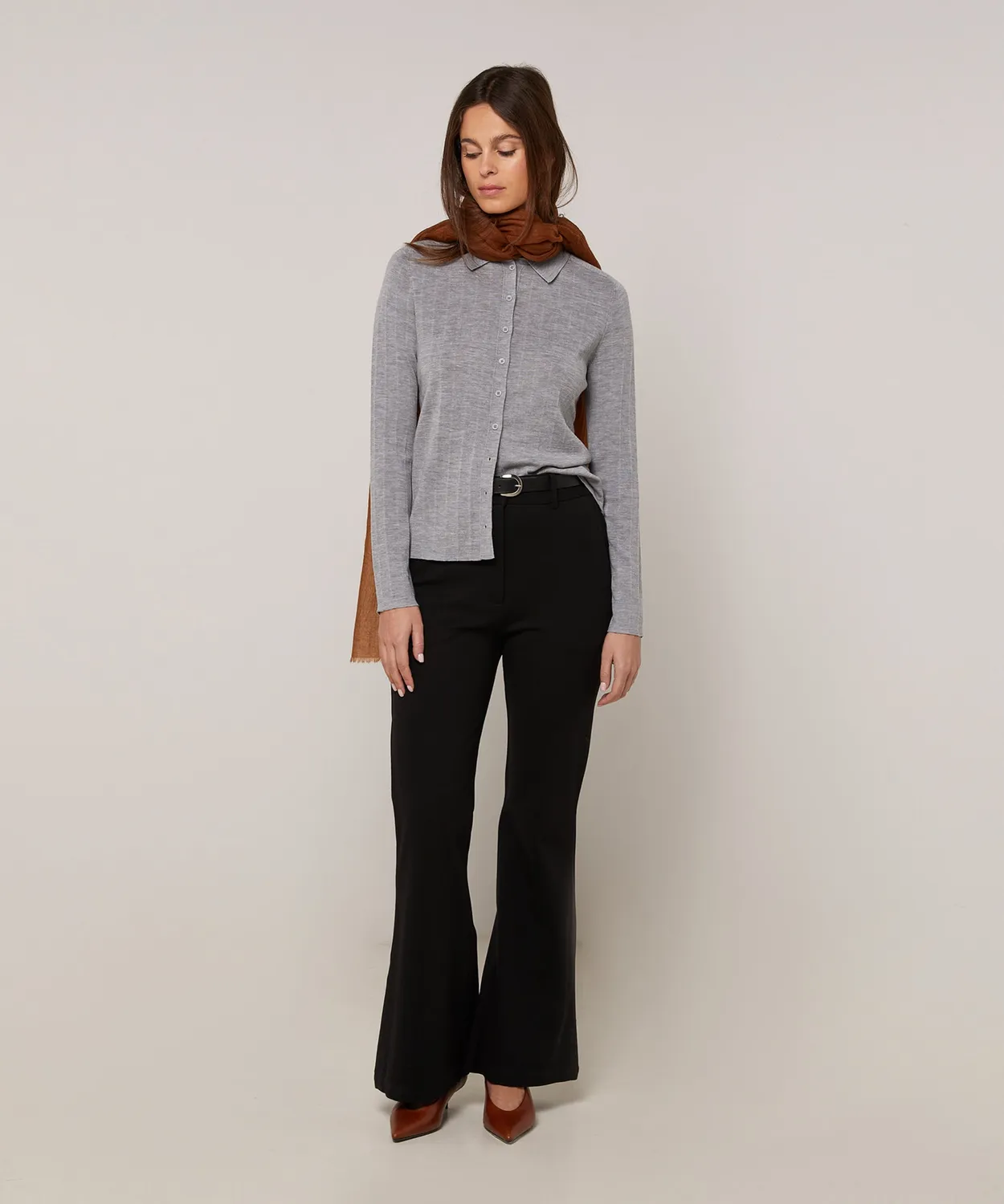 Rodier Sciarpa in Cashmere Pregiato cammello taglia unica