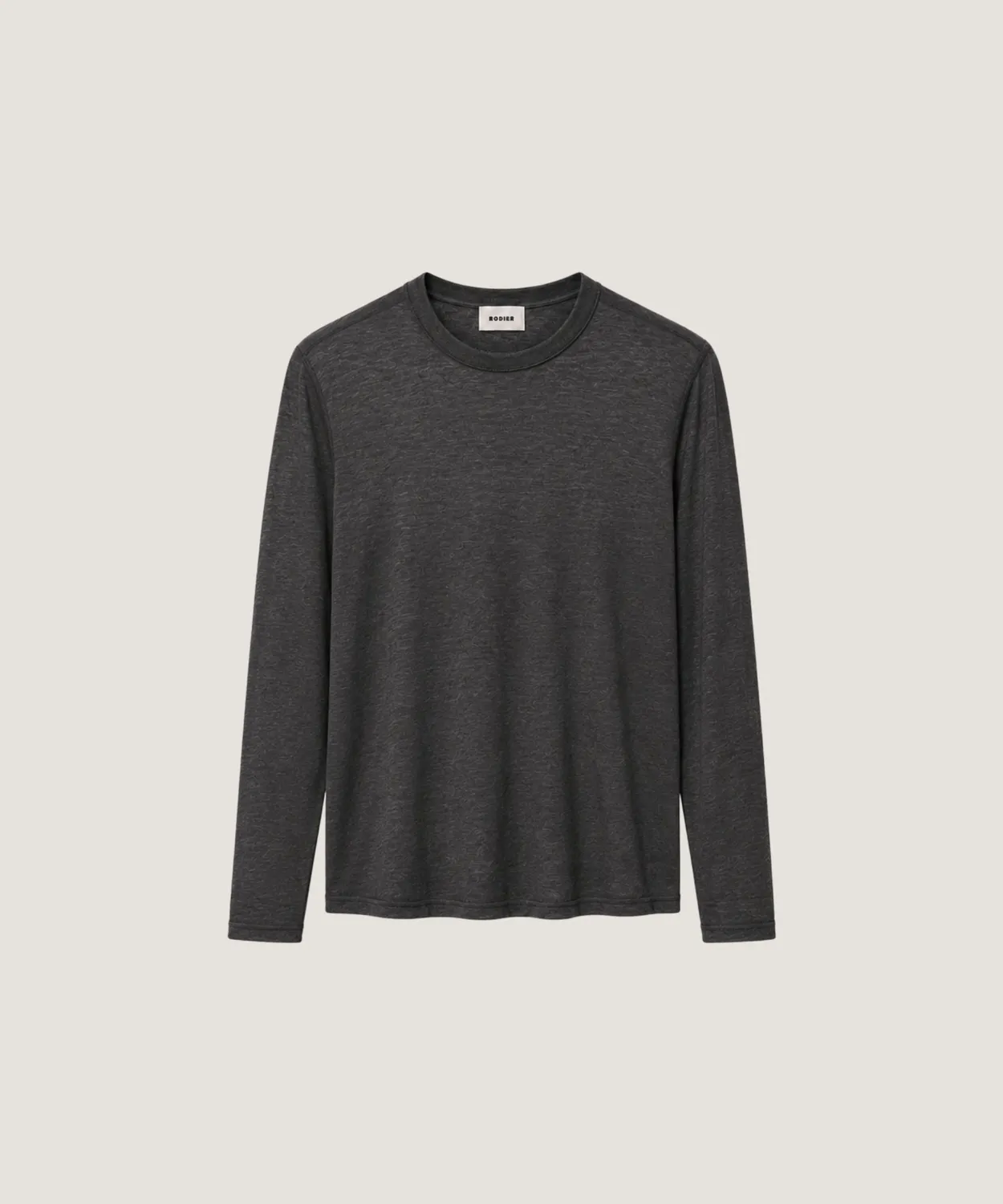 Rodier T-shirt Maniche Lunghe Antracite Maglia Fine