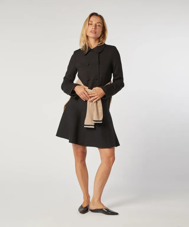 Rodier giacca corta maglia doppiopetto nera