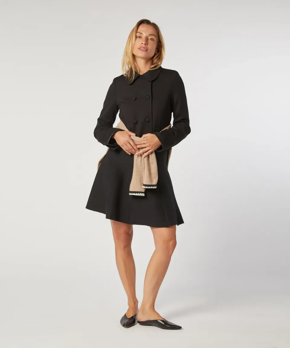 Rodier giacca corta maglia doppiopetto nera