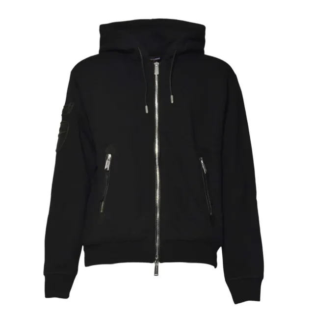 Dsquared2 S71HG0153S25516 felpa con zip nera