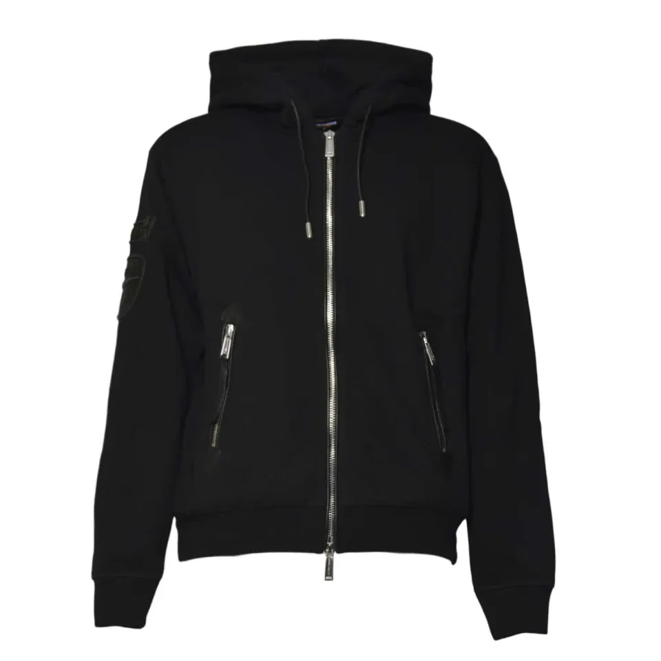 Dsquared2 S71HG0153S25516 felpa con zip nera