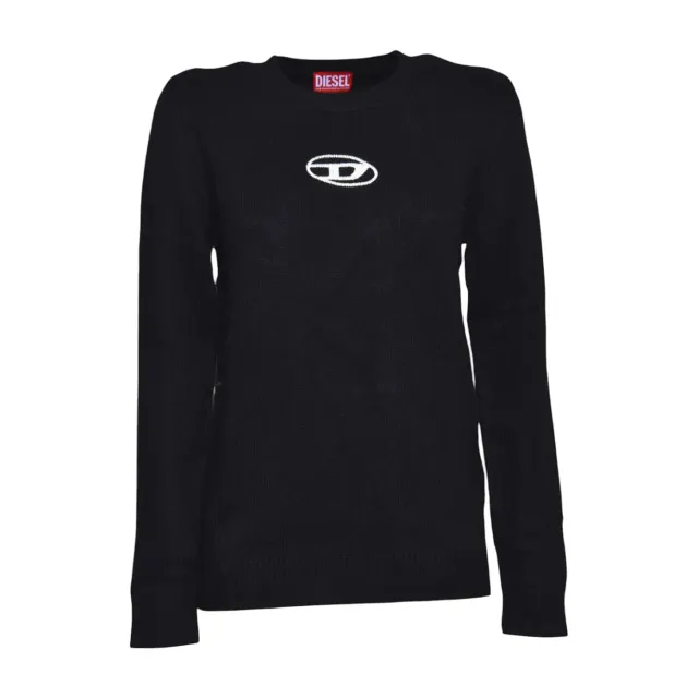 Diesel Junior Klimo cardigan nero ragazzo lana cashmere