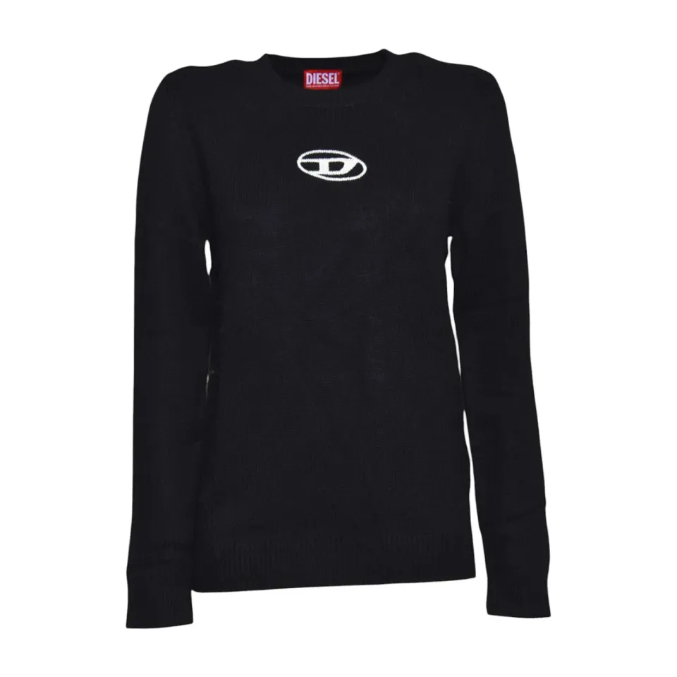 Diesel Junior Klimo cardigan nero ragazzo lana cashmere