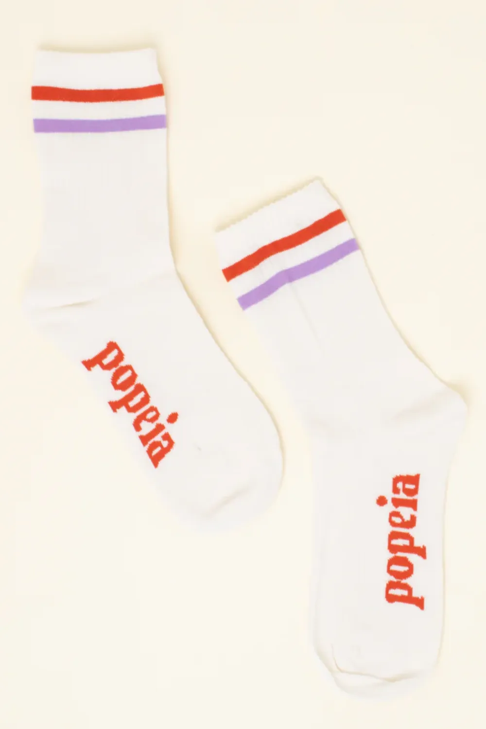 Popeia The Sporty Stripes calzini cotone a righe traspiranti
