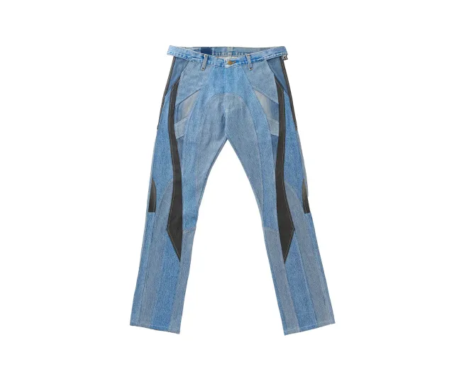 Marcello Pipitone Olimpia 4 jeans loose azzurro slavato
