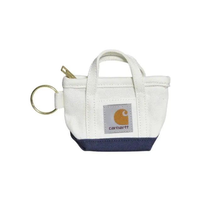 Carhartt WIP Dearborn I036418 portachiavi mini tote panna