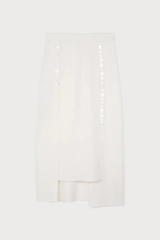 Ports 1961 Side Buttons gonna bianca avorio M