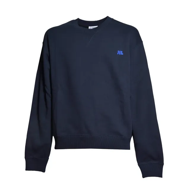 Jil Sander J22GU0172 J20128 Felpa Blu Notte Cotone