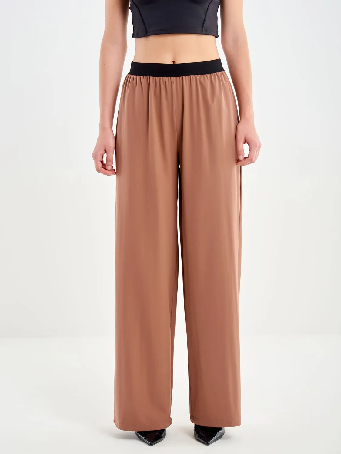 Vicolo Pantalone con Elastico pantalone tabacco XS
