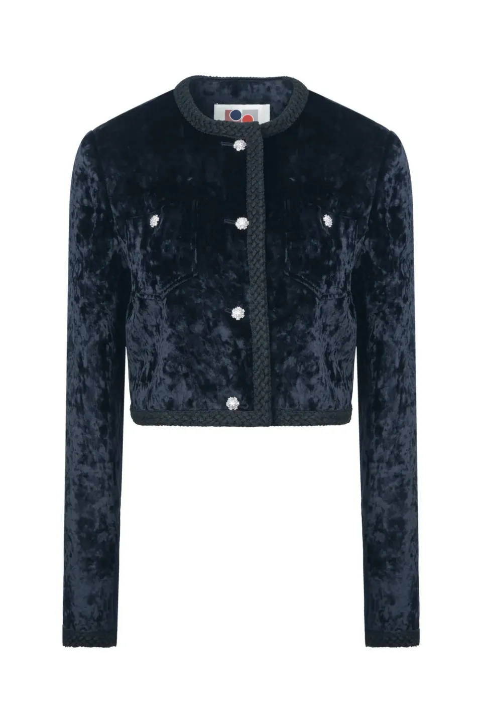 Ports 1961 PF24 giacca velluto navy floreale