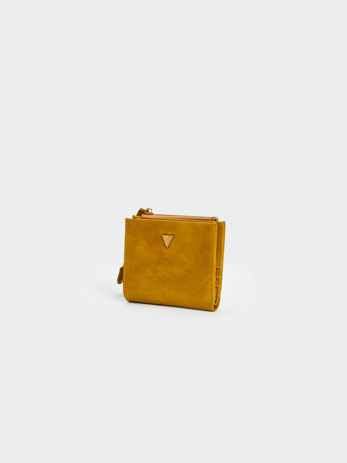 Vicolo Portafoglio Ecopelle Naplack verde olio 12x8 cm