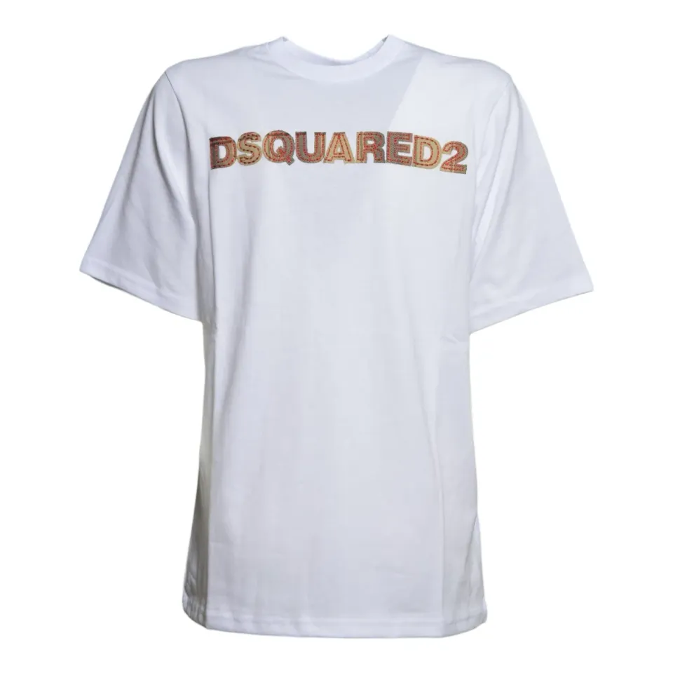 Dsquared2 Junior DQ3560D0AJ1DQ100 t-shirt bianca bambino