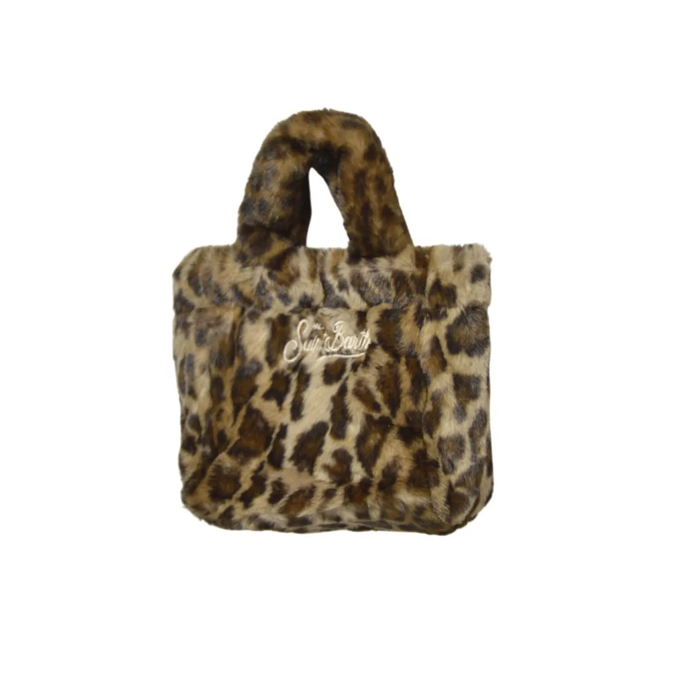 Saint Barth VAMI021 borsa vanity mini leopardata