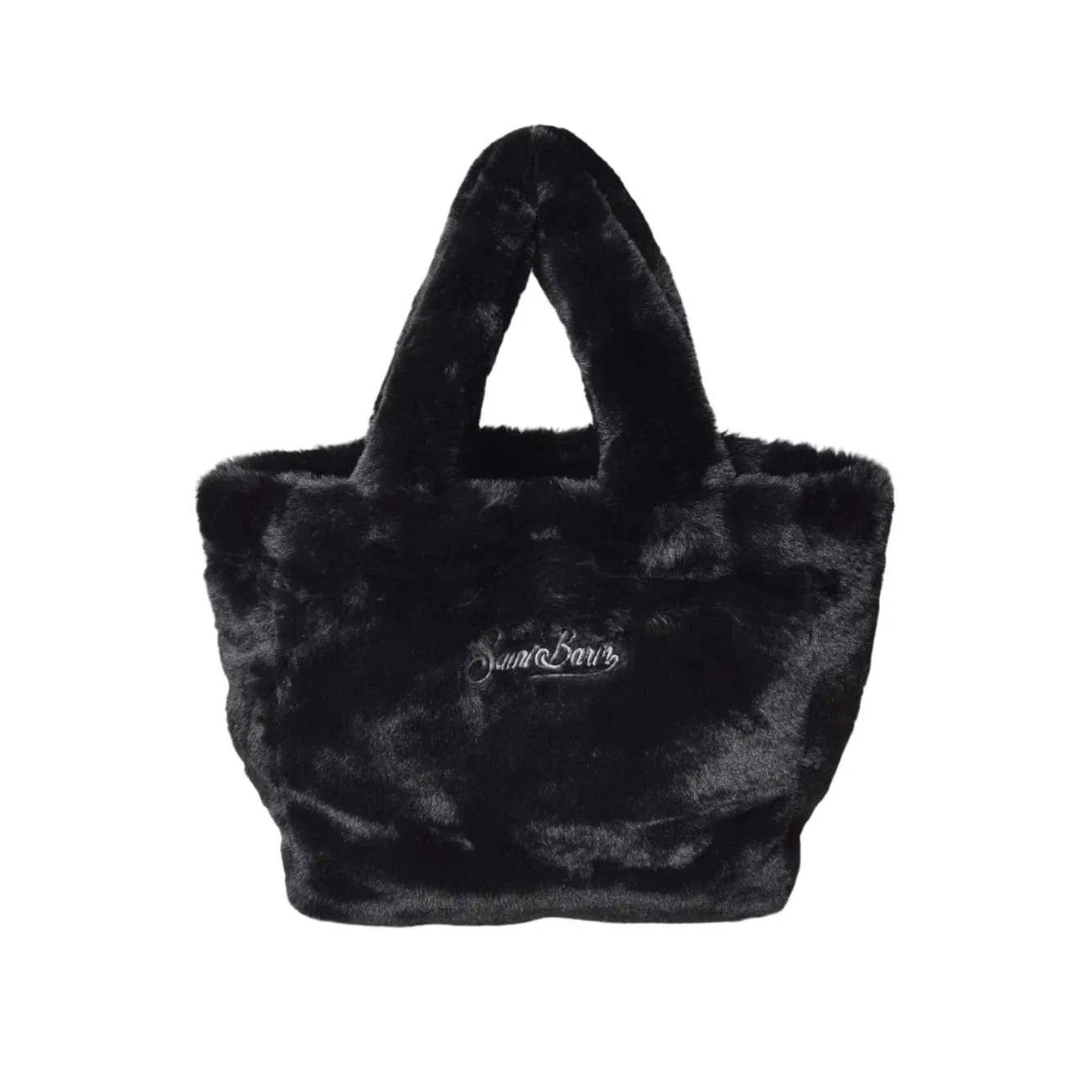 Saint Barth Colette borsa peluche nera