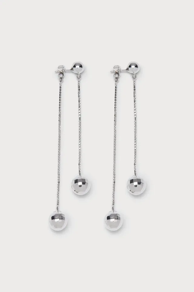 PORTS Disco Ball Earrings orecchini argento ottone
