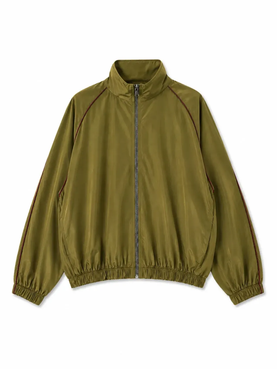 Vicolo Giubbotto in Tessuto Tecnico bomber verde oliva