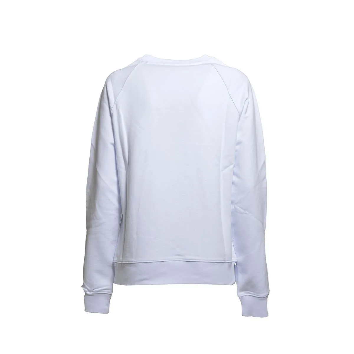 MSGM 2000MDM513200000 Felpa Bianca Logo Cotone