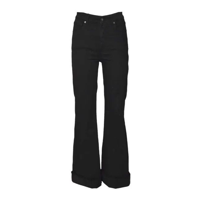Solotre M1D0203A99 jeans nero donna elasticizzato
