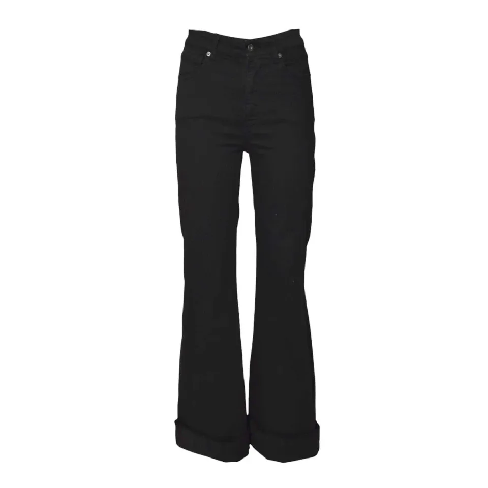 Solotre M1D0203A99 jeans nero donna elasticizzato